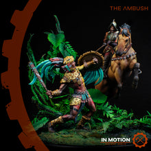 Load image into Gallery viewer, The Ambush, Spanish Conqueror VS Jaguar Warrior Full Scene
