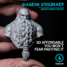 Load image into Gallery viewer, Gulgron Steelbeard anatomic bust
